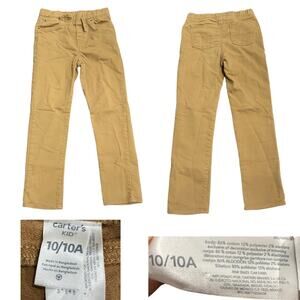 Carters Kids Youth Boy Khaki Elastic Waist Pants 10 Casual Streetwear Kidscore